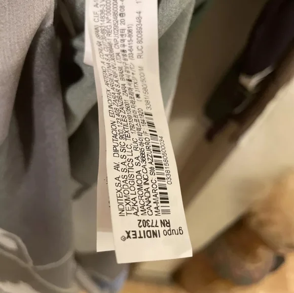 ZARA Green printed tunic kaftan belted mididress - Picture 6 of 8